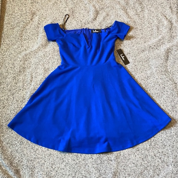 off the shoulder blue dress Maxi Size:X-SMALL travel Little black dress 🤎